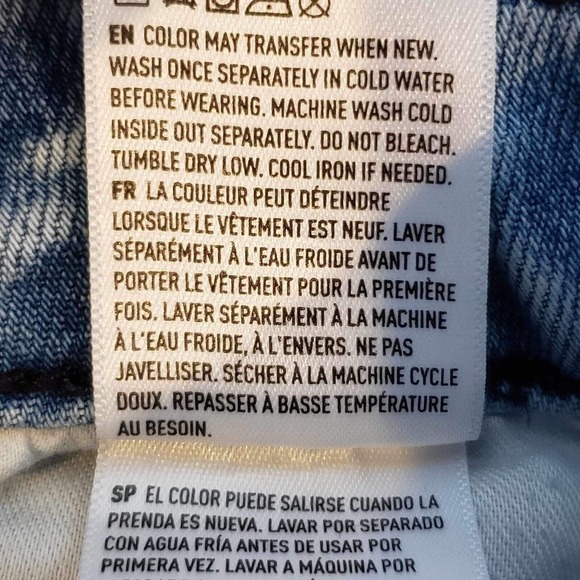 American Eagle Distressed Denim Jean Shorts Men's Size 30 Cutoffs 9” Blue - Picture 7 of 11